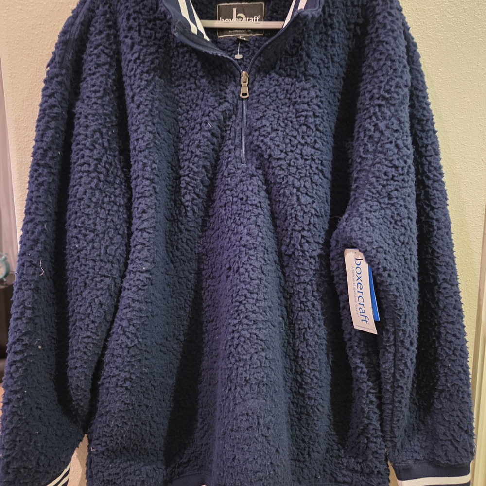 Boxercraft Navy Sherpa Unisex Pullover 2XL